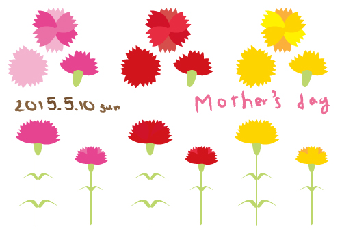 母の日のかわいい無料イラスト20選 カーネーションやメッセージも 育児ネット
