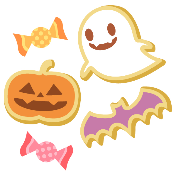 ハロウィンのお菓子の無料フリーイラスト画像12選 無料イラストサイトまとめ 育児ネット