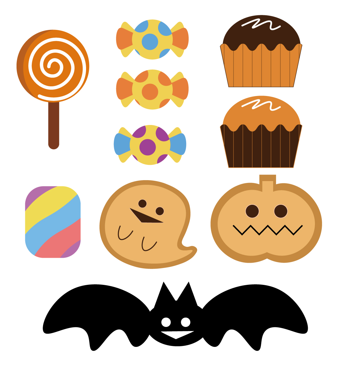 ハロウィンのお菓子の無料フリーイラスト画像12選 無料イラストサイトまとめ 育児ネット